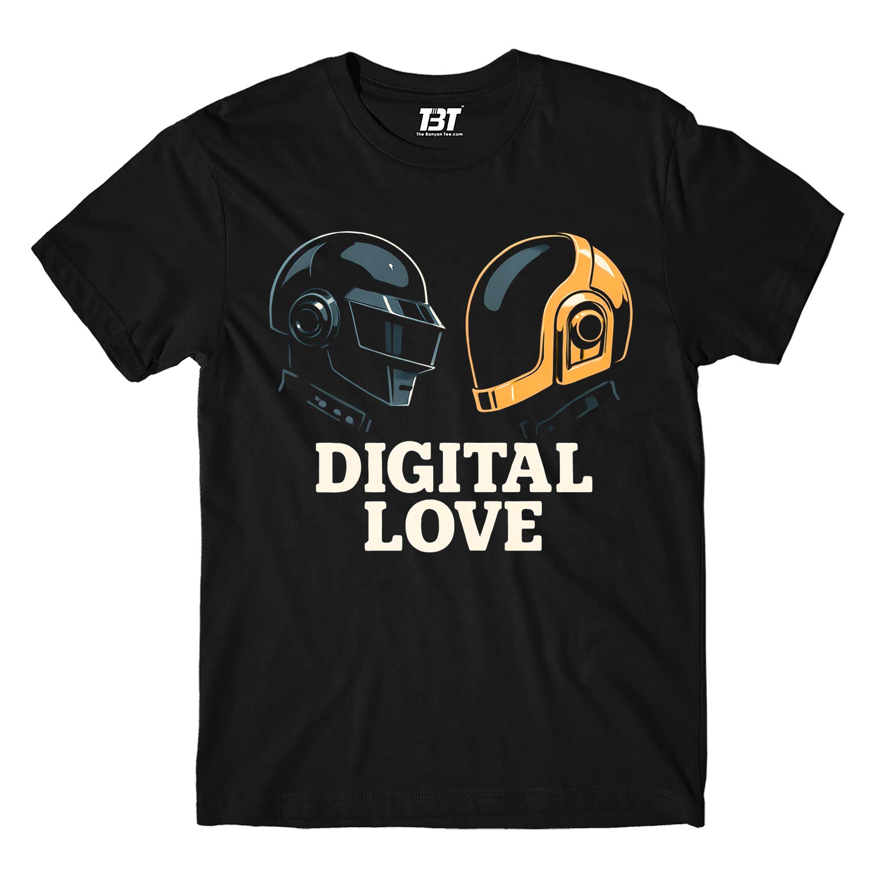 daft punk digital love t-shirt music band buy online india the banyan tee tbt men women girls boys unisex black