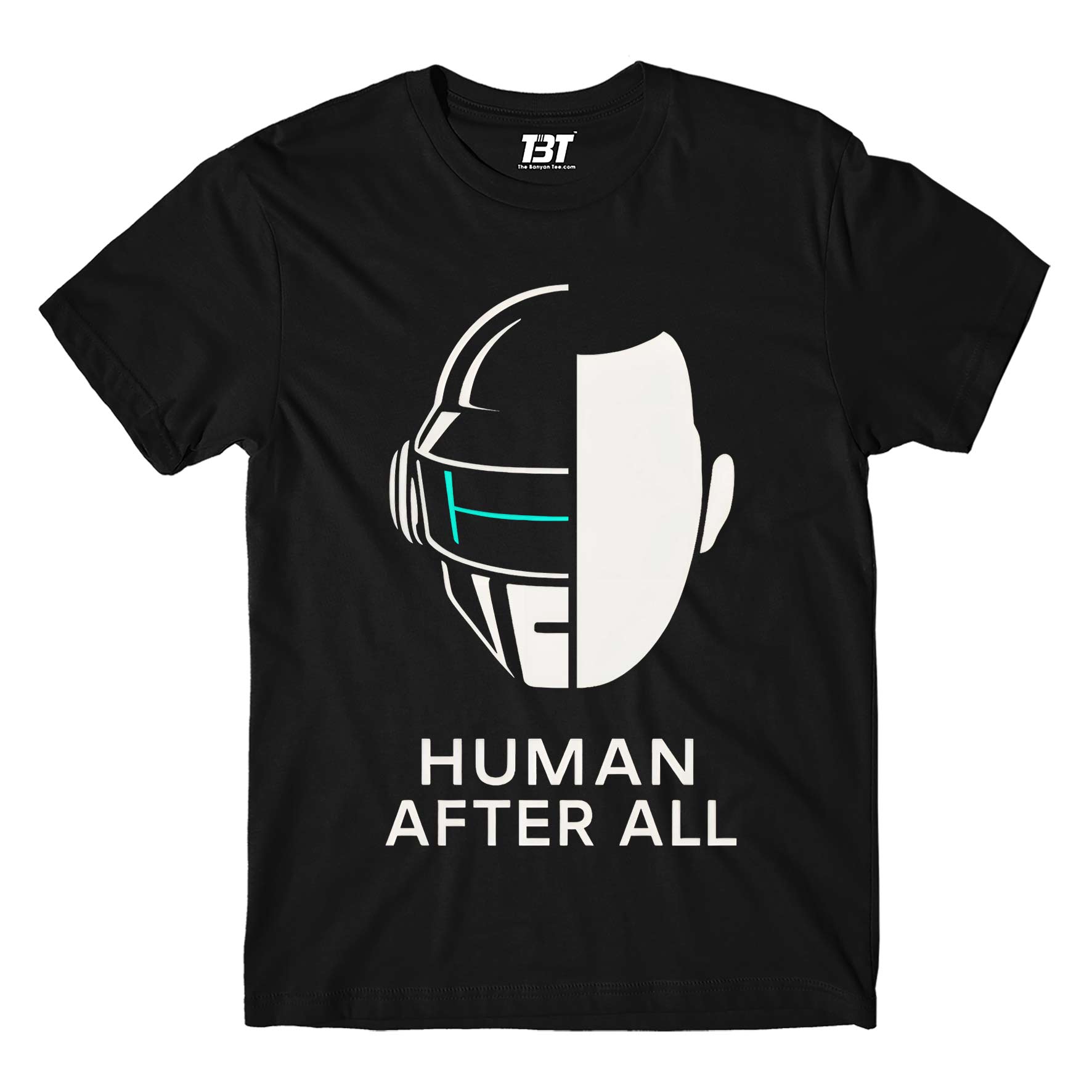 daft punk human after all t-shirt music band buy online india the banyan tee tbt men women girls boys unisex black