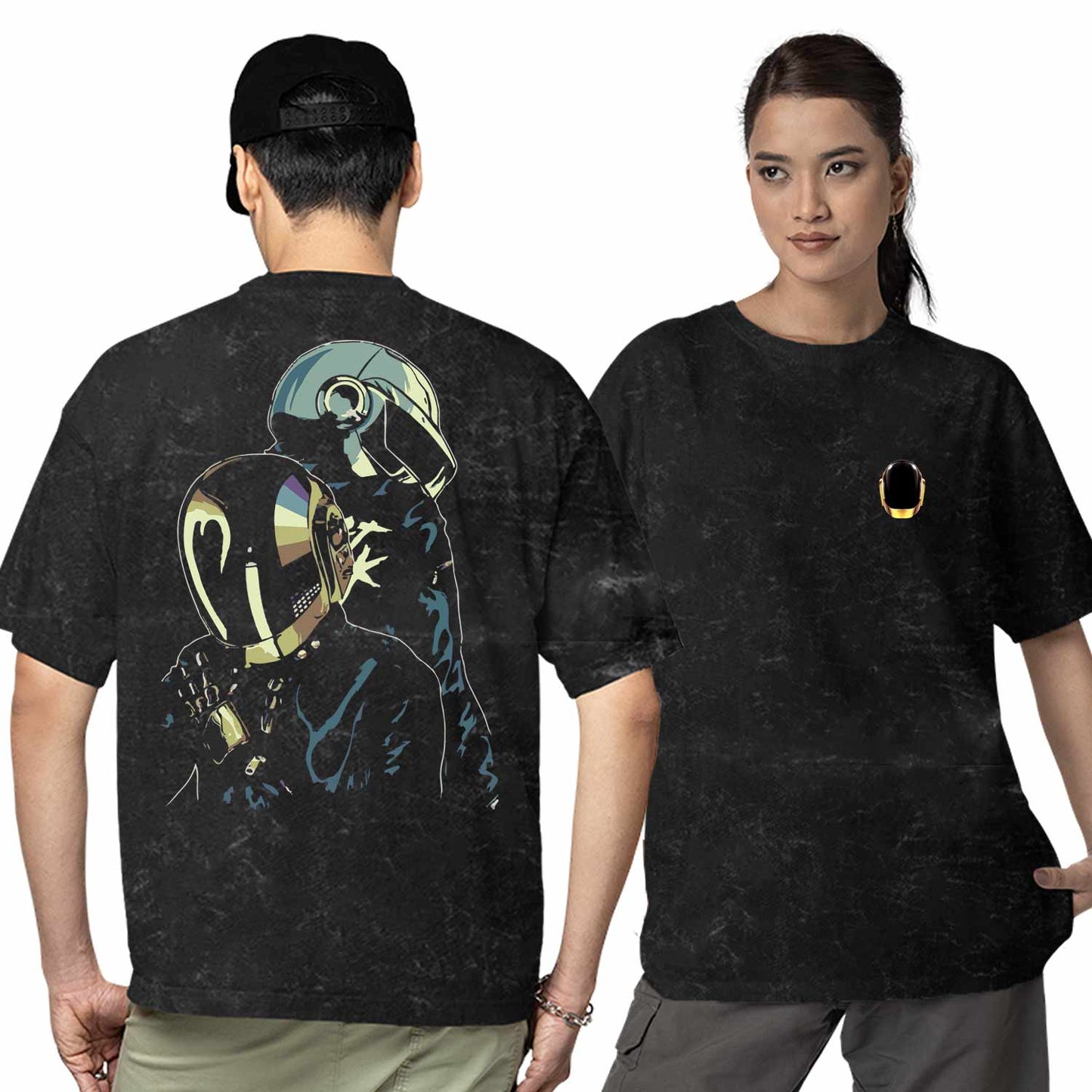 daft punk oversized t shirt - the duo music t-shirt black buy online india the banyan tee tbt men women girls boys unisex