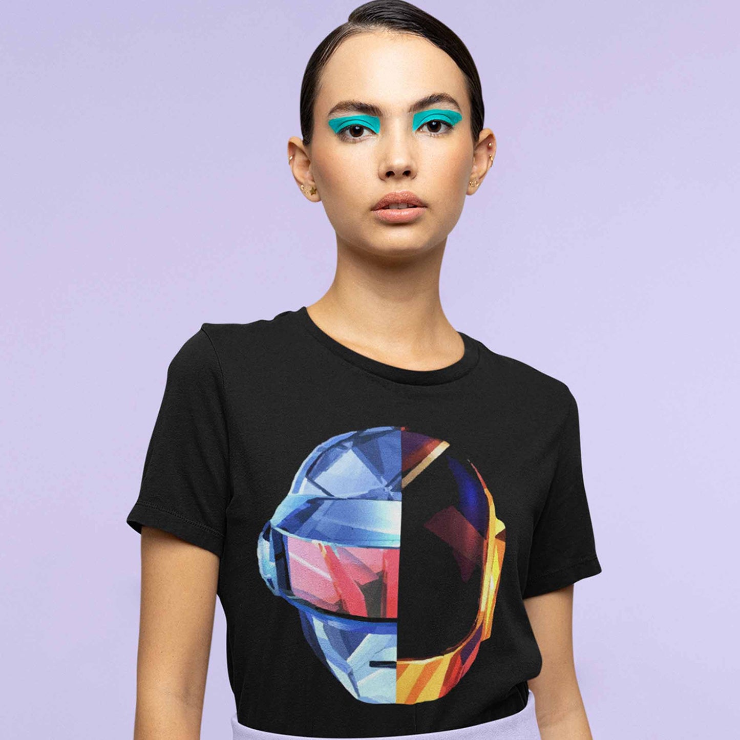 daft punk the punk helmets t-shirt music band buy online india the banyan tee tbt men women girls boys unisex navy