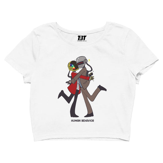 daft punk human behavior crop top music band buy online india the banyan tee tbt men women girls boys unisex beige
