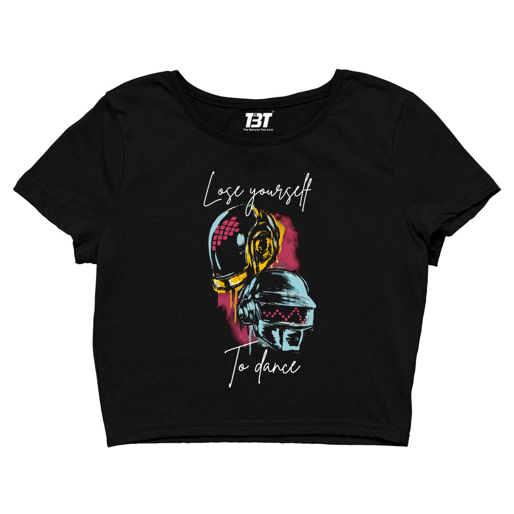 daft punk lose yourself to dance crop top music band buy online india the banyan tee tbt men women girls boys unisex black