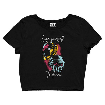 daft punk lose yourself to dance crop top music band buy online india the banyan tee tbt men women girls boys unisex black