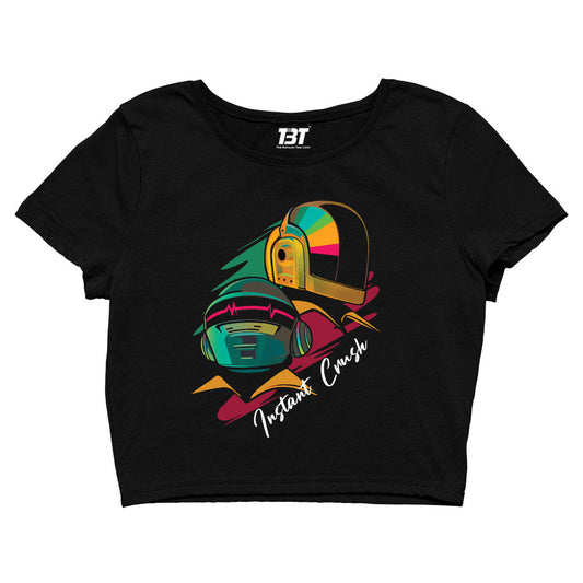 daft punk instant crush crop top music band buy online india the banyan tee tbt men women girls boys unisex black