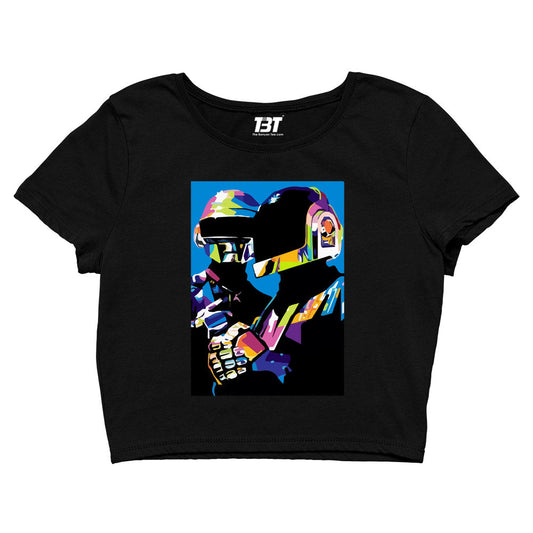 daft punk the duo crop top music band buy online india the banyan tee tbt men women girls boys unisex black