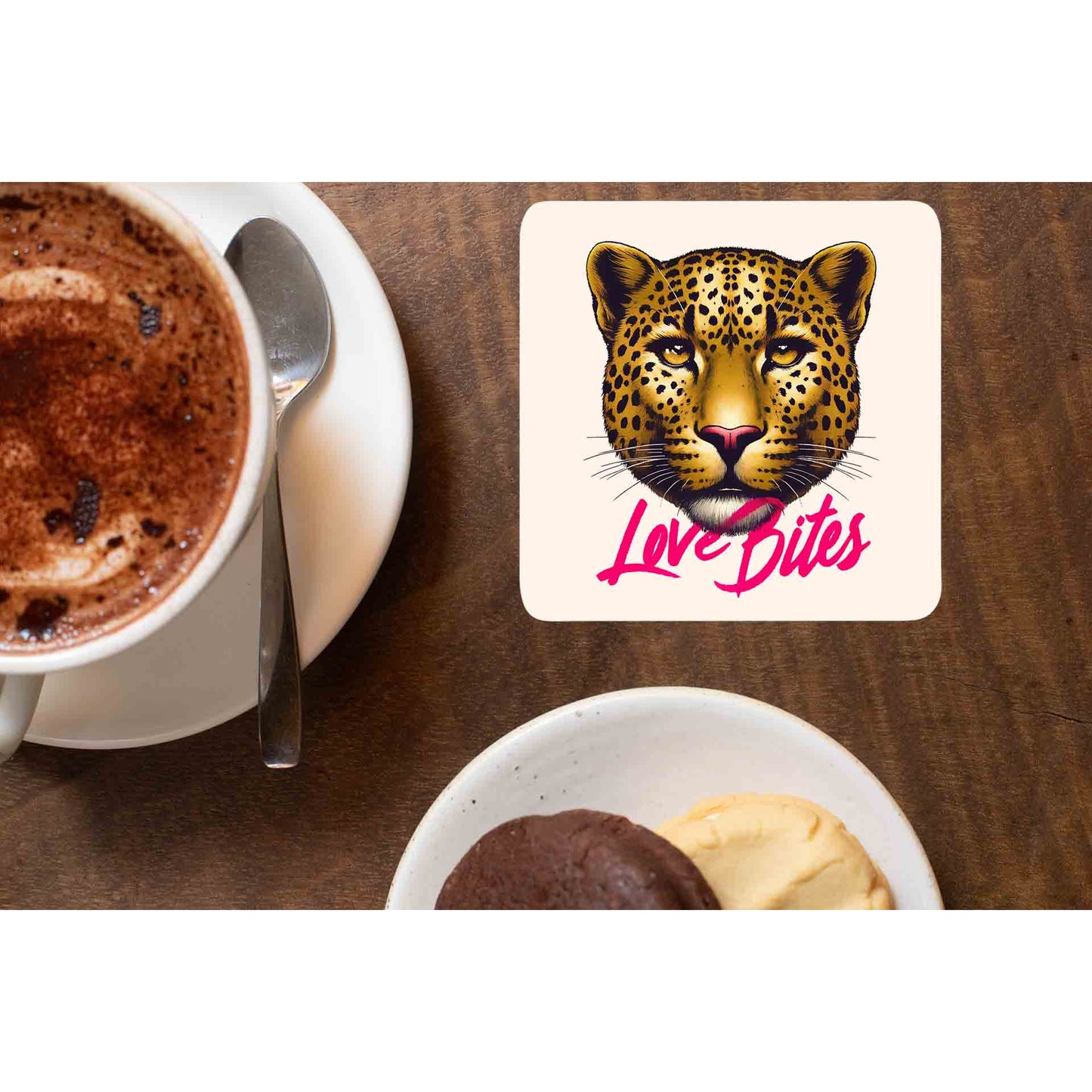 def leppard love bites coasters wooden table cups indian music band buy online india the banyan tee tbt men women girls boys unisex  