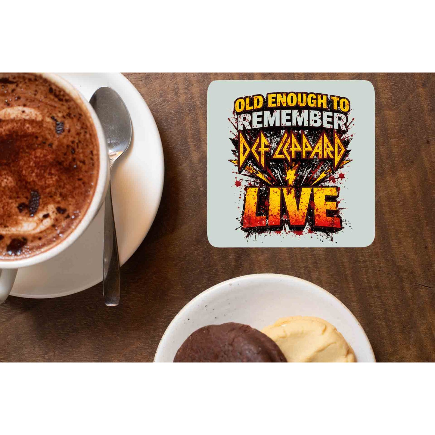 def leppard old enough coasters wooden table cups indian music band buy online india the banyan tee tbt men women girls boys unisex  