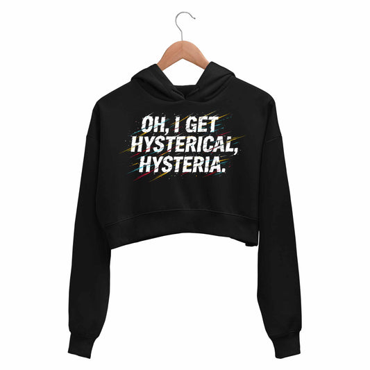 def leppard i get hysterical crop hoodie hooded sweatshirt upper winterwear music band buy online india the banyan tee tbt men women girls boys unisex black 