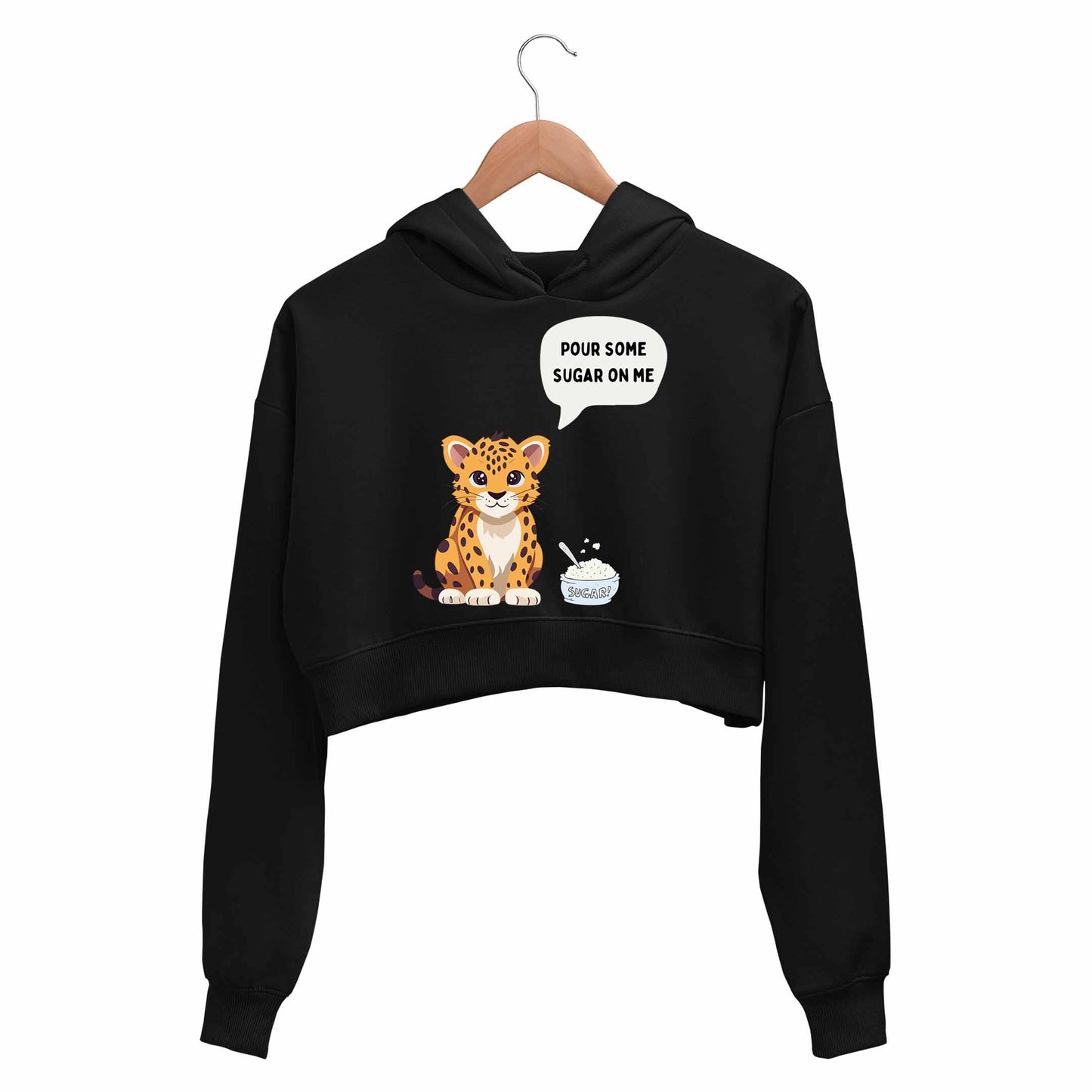 def leppard pour some sugar crop hoodie hooded sweatshirt upper winterwear music band buy online india the banyan tee tbt men women girls boys unisex black 