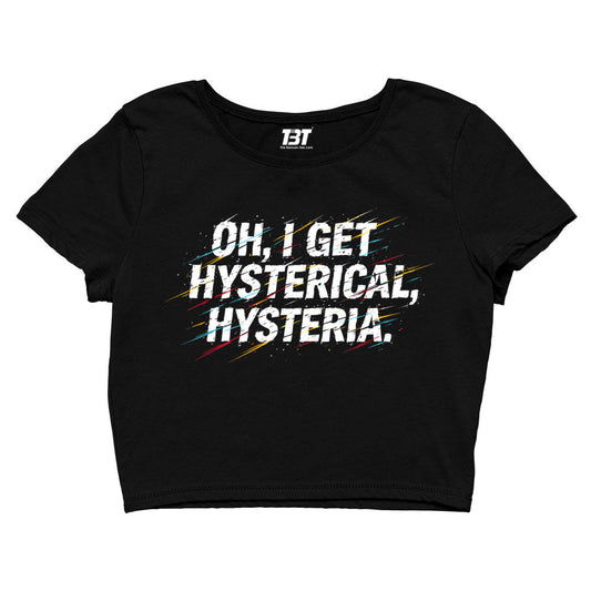 def leppard i get hysterical crop top music band buy online india the banyan tee tbt men women girls boys unisex s 