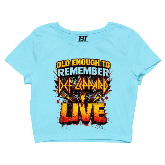 def leppard old enough crop top music band buy online india the banyan tee tbt men women girls boys unisex s 