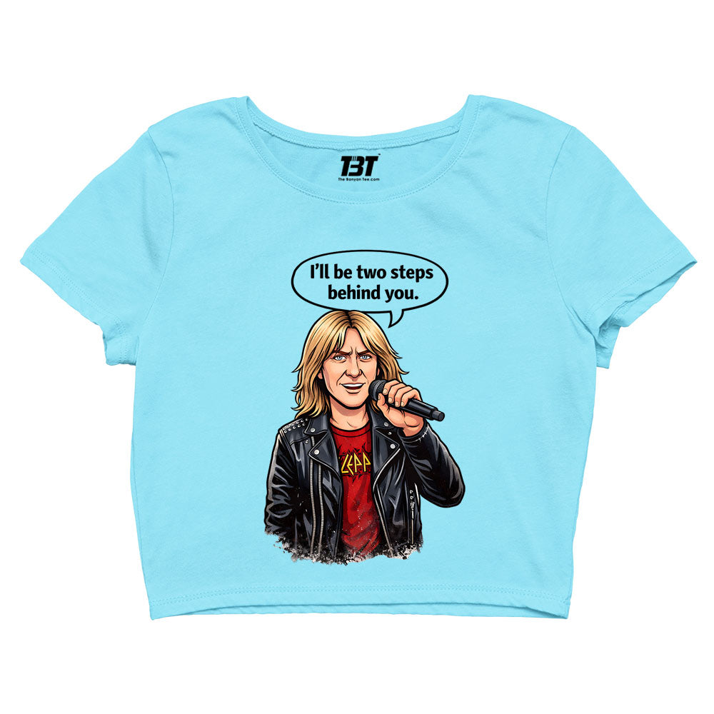 def leppard two steps behind crop top music band buy online india the banyan tee tbt men women girls boys unisex s 