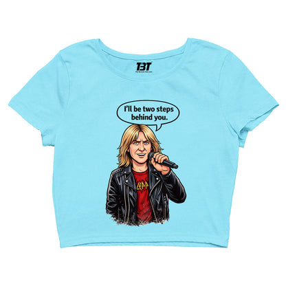 def leppard two steps behind crop top music band buy online india the banyan tee tbt men women girls boys unisex s 
