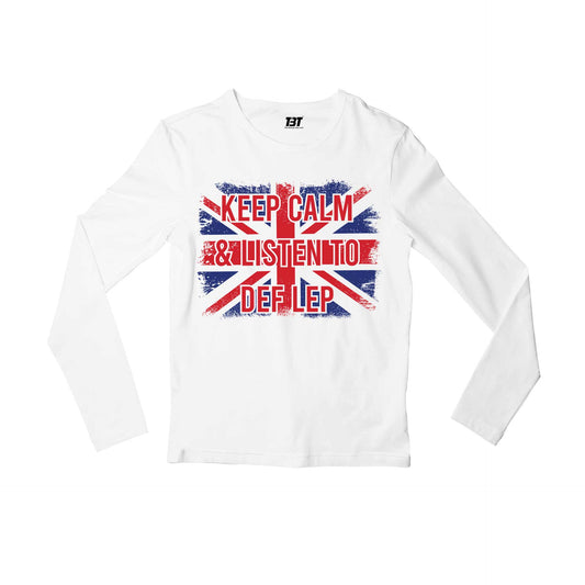 def leppard listen to def lep full sleeves long sleeves music band buy online india the banyan tee tbt men women girls boys unisex white 