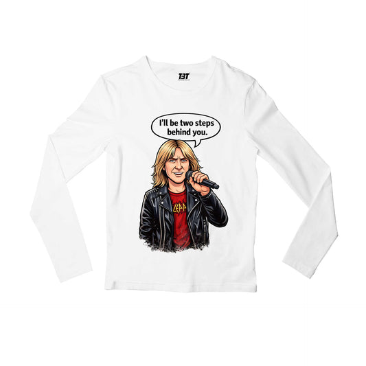 def leppard two steps behind full sleeves long sleeves music band buy online india the banyan tee tbt men women girls boys unisex white 
