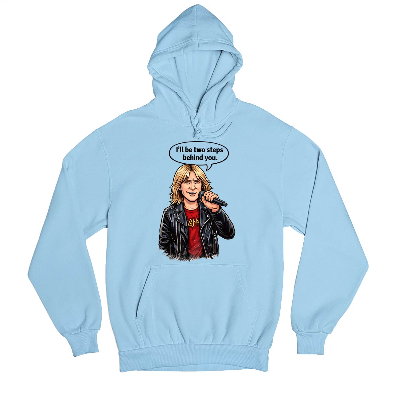 def leppard two steps behind hoodie hooded sweatshirt winterwear music band buy online india the banyan tee tbt men women girls boys unisex baby blue 