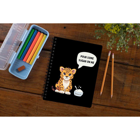 def leppard pour some sugar notebook notepad diary buy online india the banyan tee tbt unruled 