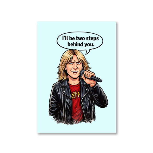 def leppard two steps behind poster wall art buy online india the banyan tee tbt 8 x 10 