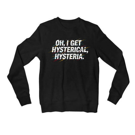 def leppard i get hysterical sweatshirt upper winterwear music band buy online india the banyan tee tbt men women girls boys unisex black 