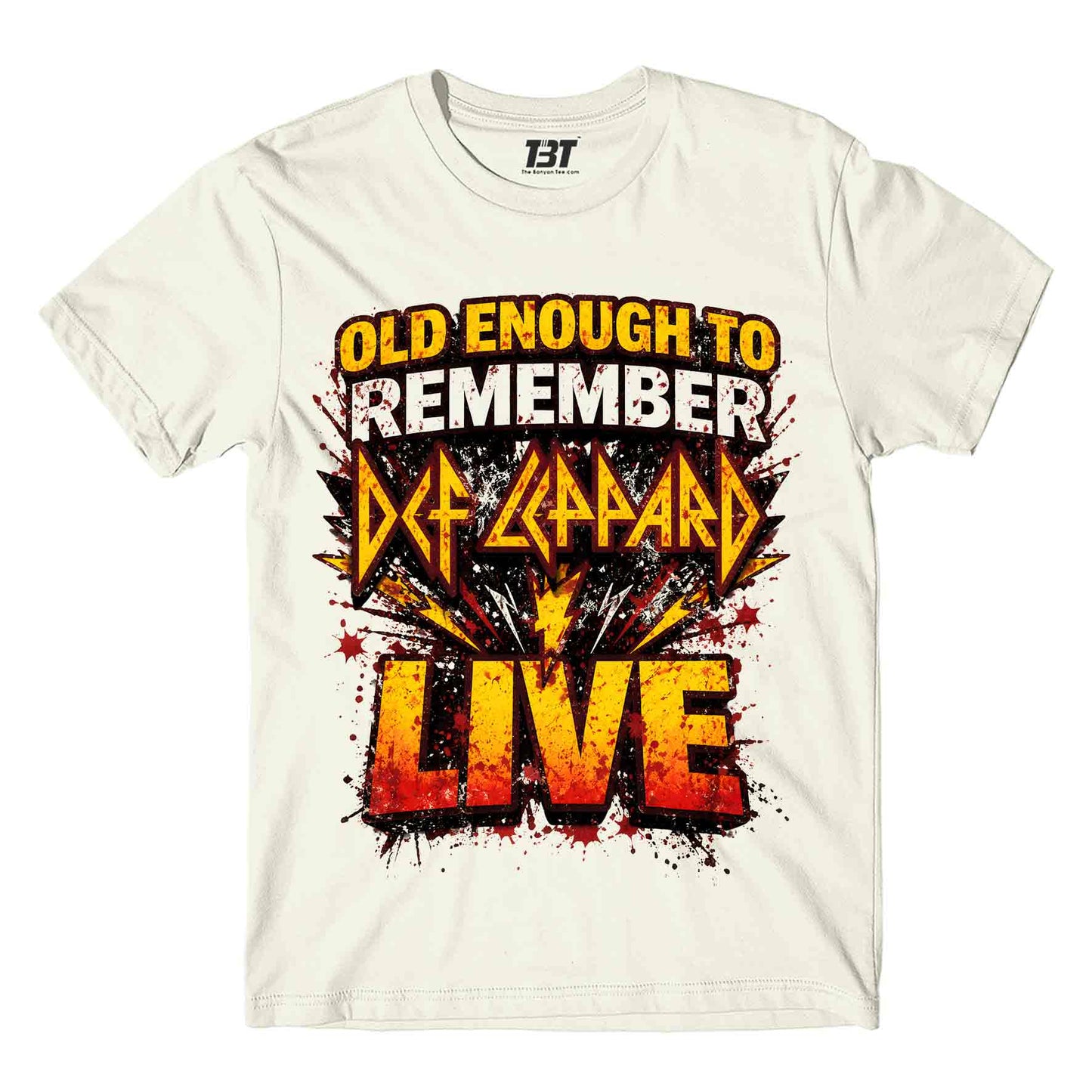 def leppard old enough t-shirt music band buy online india the banyan tee tbt men women girls boys unisex off white 