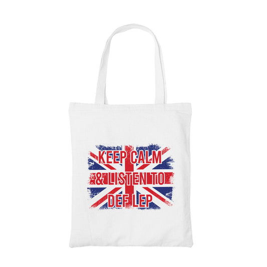 def leppard listen to def lep tote bag cotton printed music band buy online india the banyan tee tbt men women girls boys unisex  