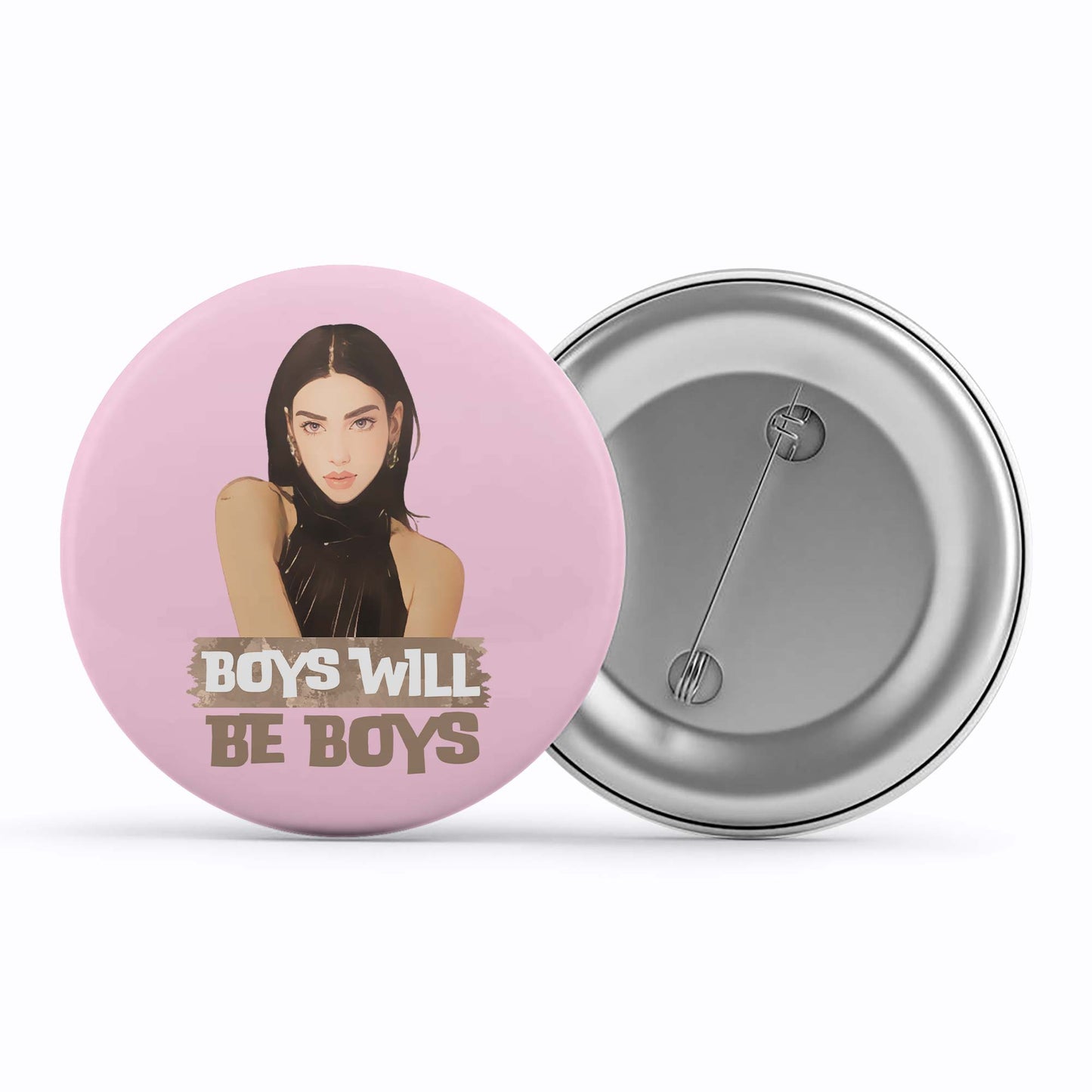 dua lipa boys will be boys badge pin button music band buy online india the banyan tee tbt men women girls boys unisex