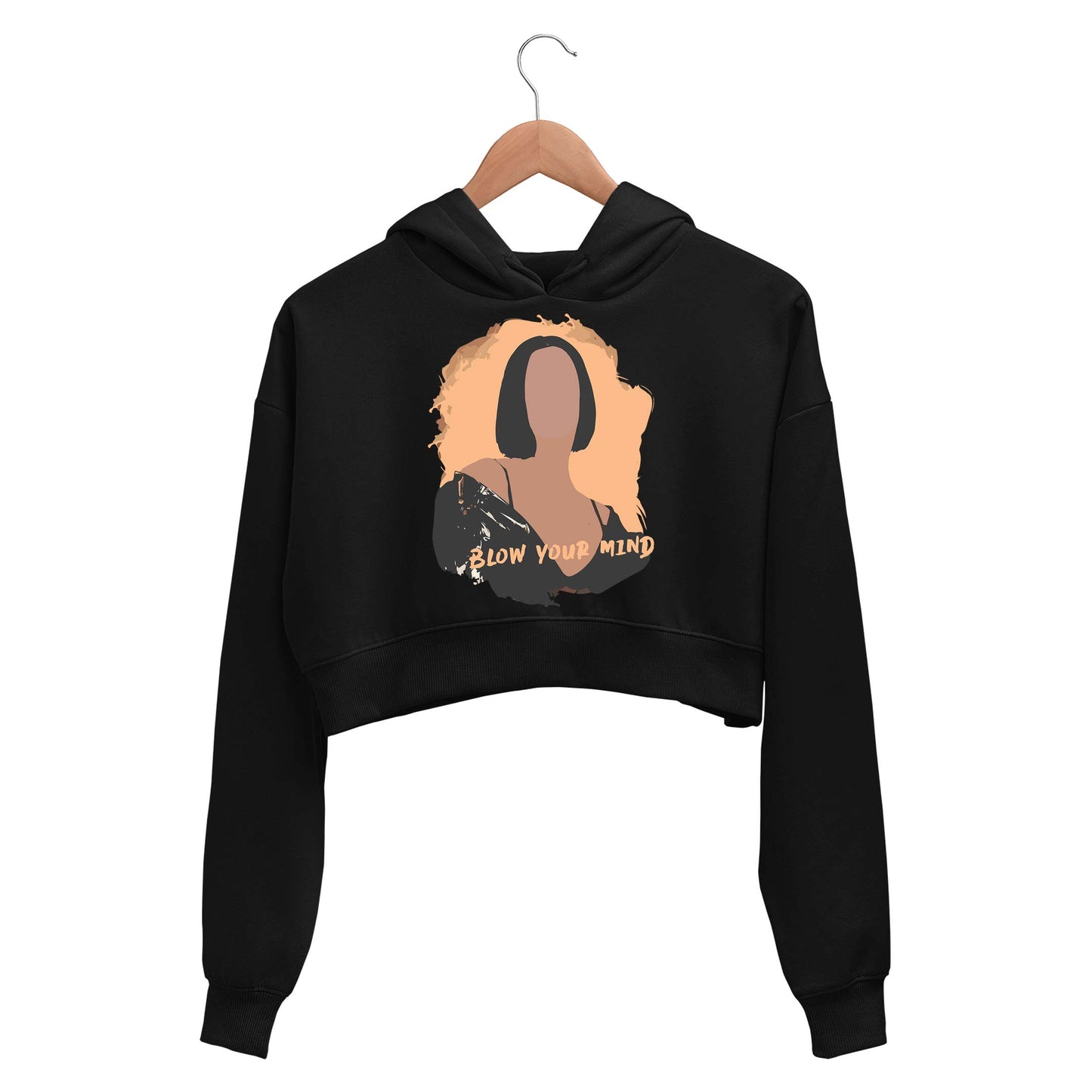 dua lipa blow your mind crop hoodie hooded sweatshirt upper winterwear music band buy online india the banyan tee tbt men women girls boys unisex black