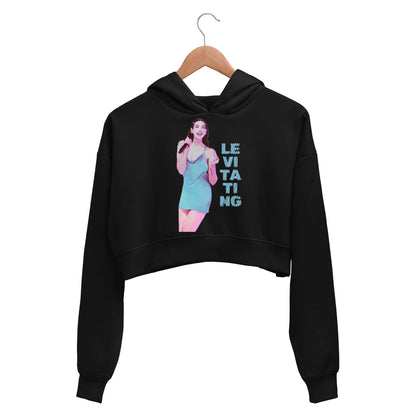 dua lipa levitating crop hoodie hooded sweatshirt upper winterwear music band buy online india the banyan tee tbt men women girls boys unisex black