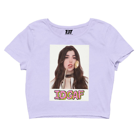 dua lipa idgaf crop top music band buy online india the banyan tee tbt men women girls boys unisex lavender