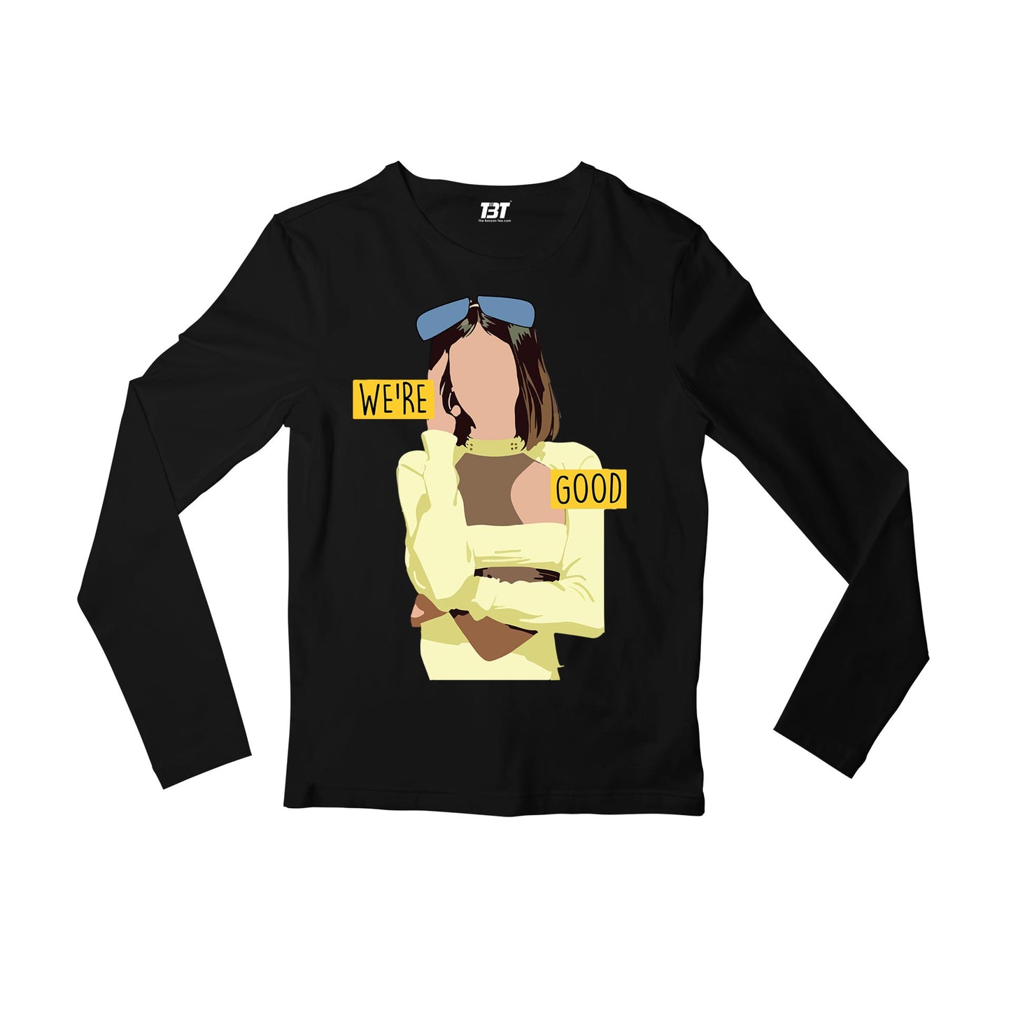 dua lipa we're good full sleeves long sleeves music band buy online india the banyan tee tbt men women girls boys unisex black