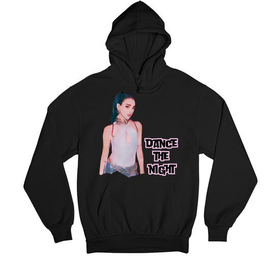 dua lipa dance the night hoodie hooded sweatshirt winterwear music band buy online india the banyan tee tbt men women girls boys unisex black