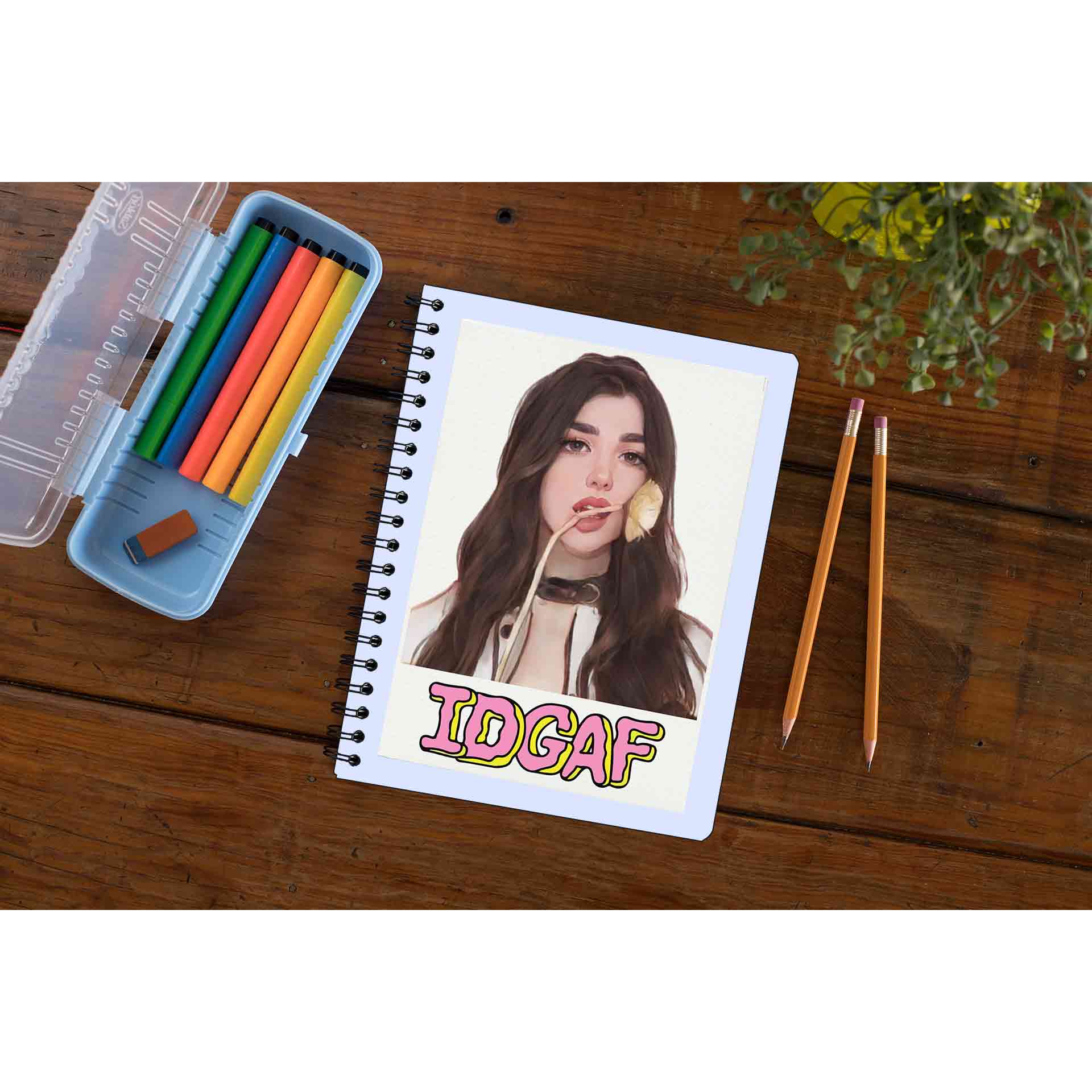 dua lipa idgaf notebook notepad diary buy online india the banyan tee tbt unruled