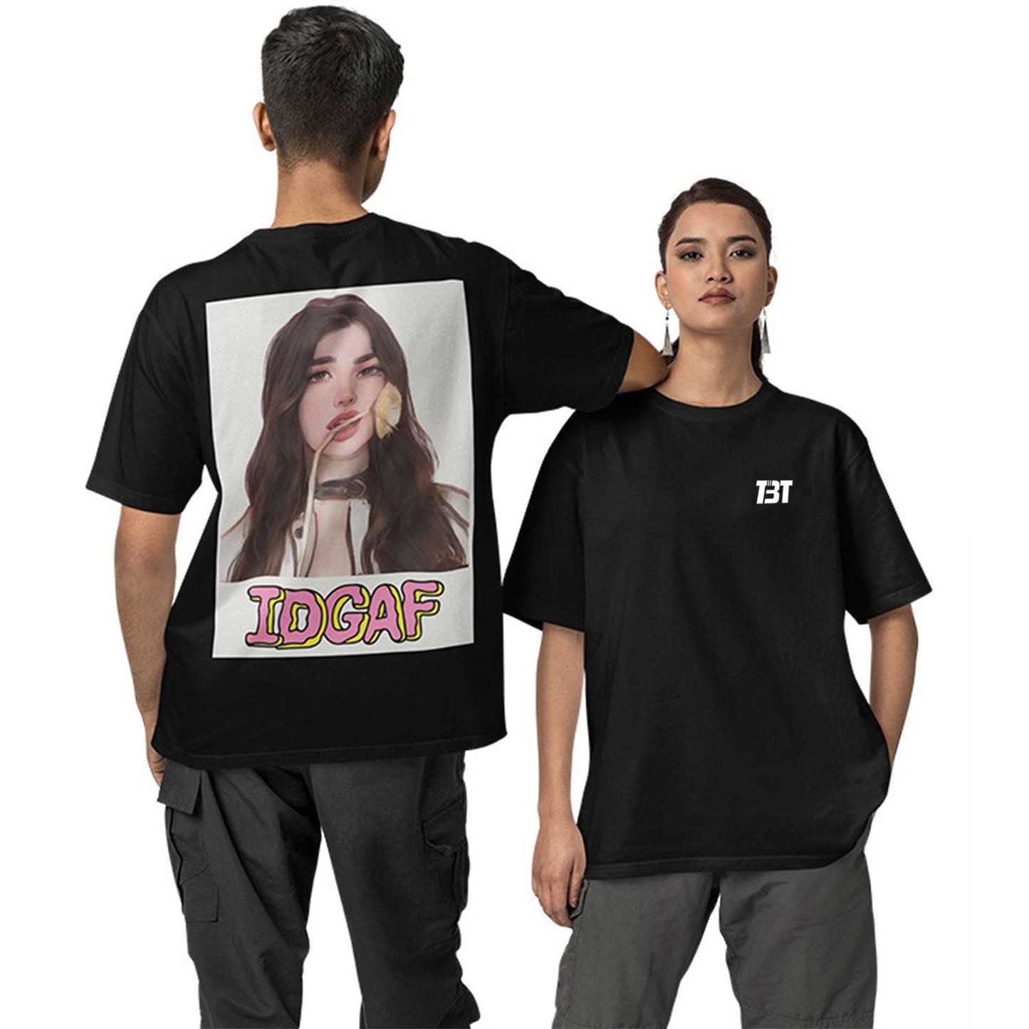 Dua Lipa Oversized T shirt - IDGAF