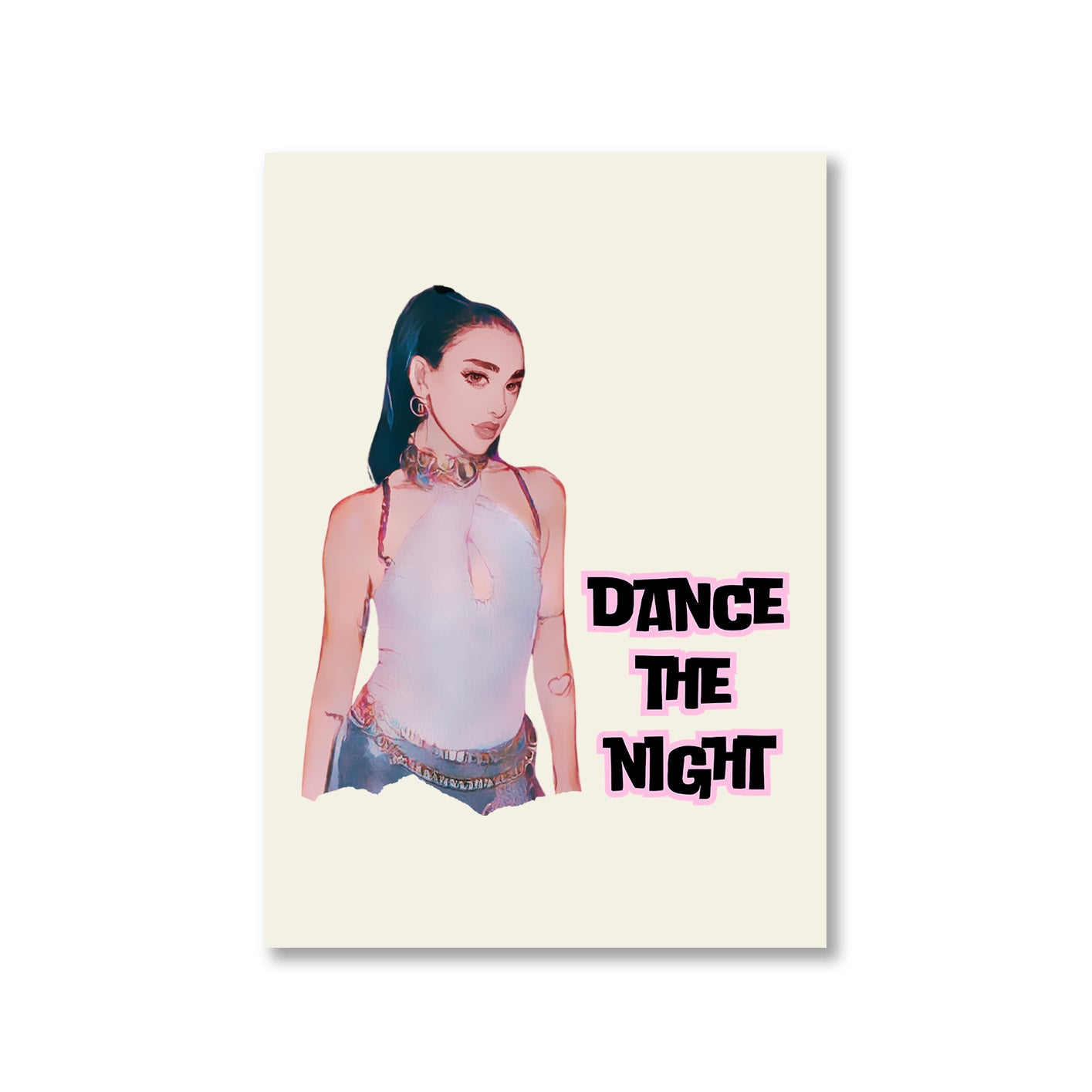 dua lipa dance the night poster wall art buy online india the banyan tee tbt a4