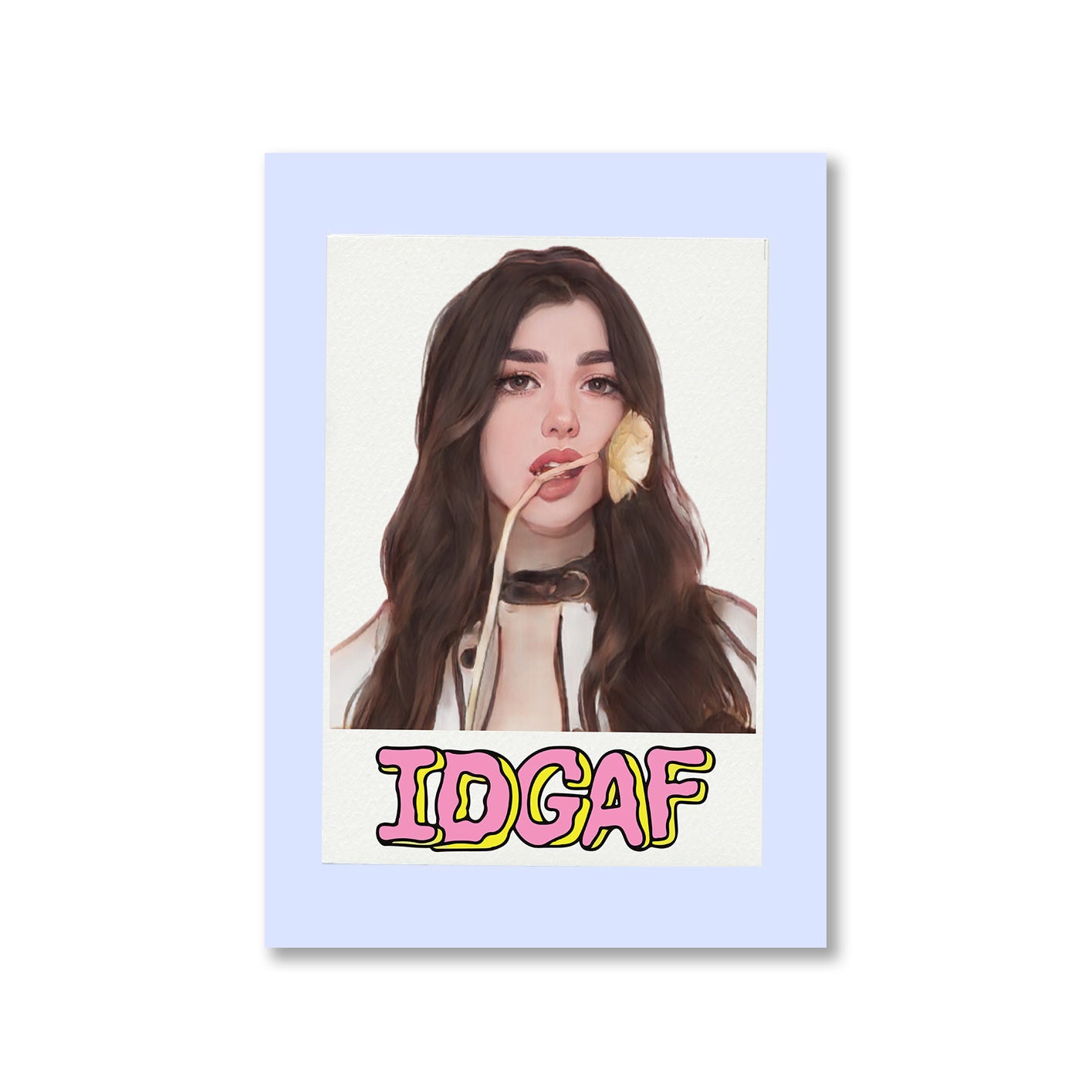 dua lipa idgaf poster wall art buy online india the banyan tee tbt a4