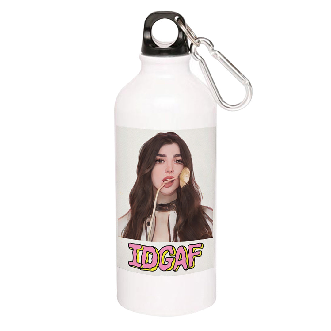 dua lipa idgaf sipper steel water bottle flask gym shaker music band buy online india the banyan tee tbt men women girls boys unisex