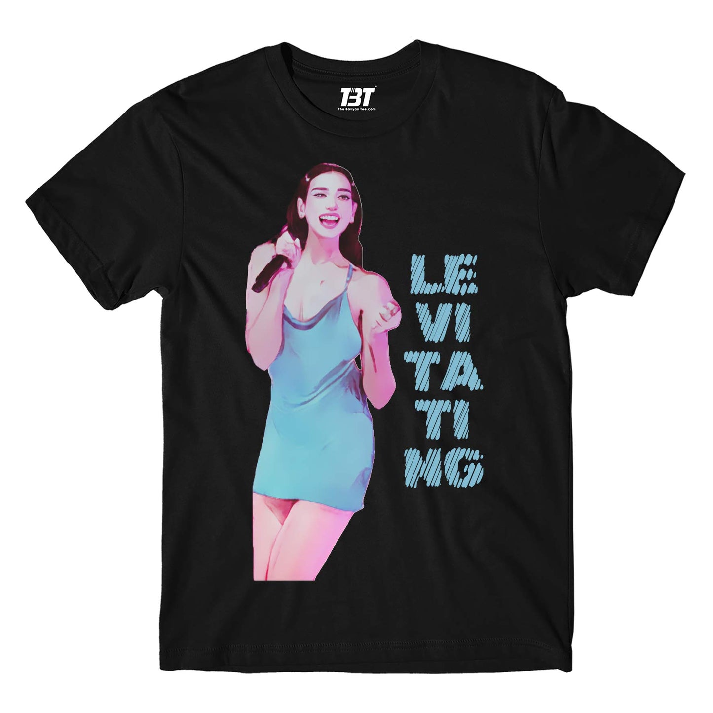 dua lipa levitating t-shirt music band buy online india the banyan tee tbt men women girls boys unisex black