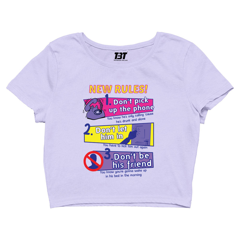 dua lipa new rules crop top music band buy online india the banyan tee tbt men women girls boys unisex white