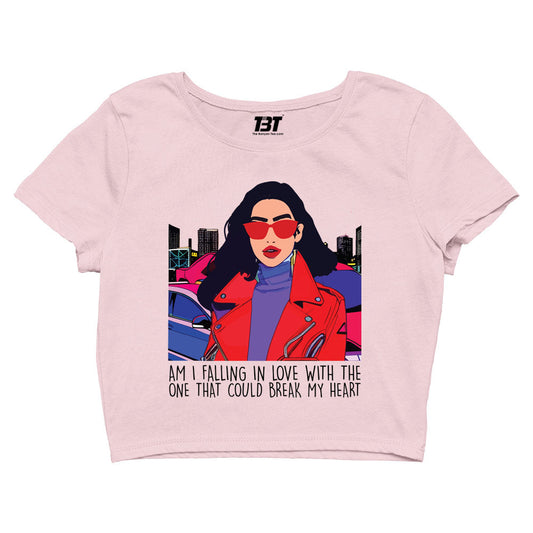 dua lipa break my heart crop top music band buy online india the banyan tee tbt men women girls boys unisex baby pink