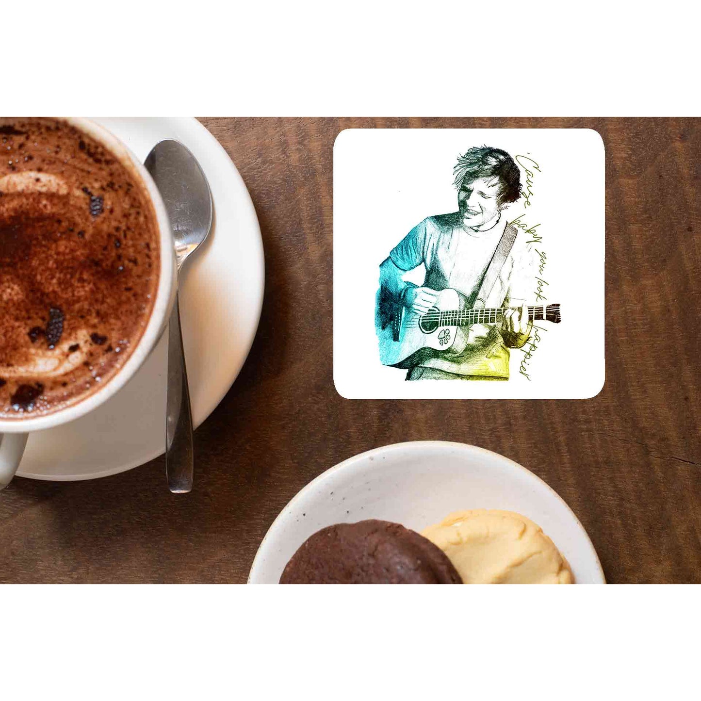 ed sheeran happier coasters wooden table cups indian music band buy online india the banyan tee tbt men women girls boys unisex