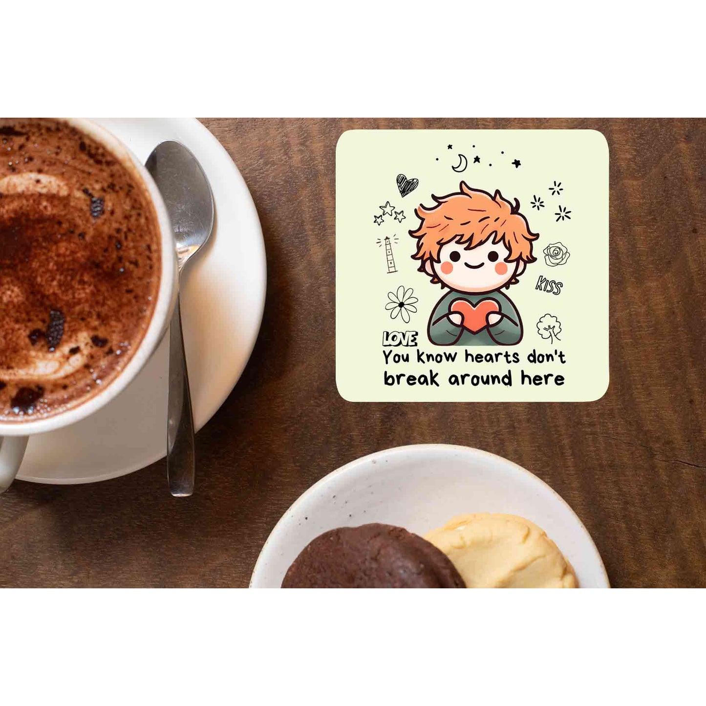 ed sheeran hearts don't break around here coasters wooden table cups indian music band buy online india the banyan tee tbt men women girls boys unise