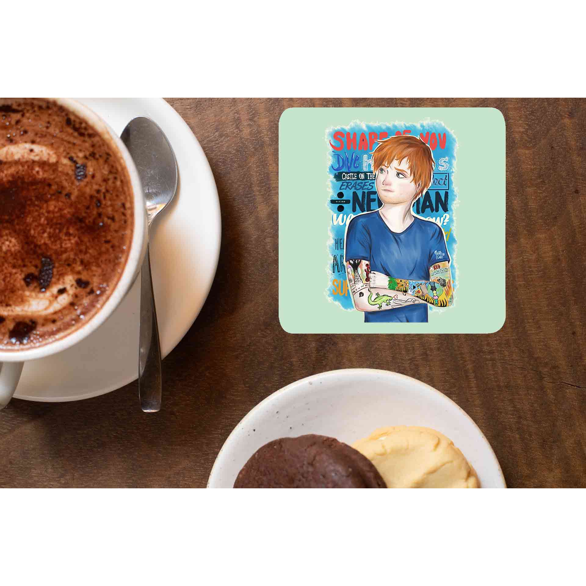 ed sheeran teddy coasters wooden table cups indian music band buy online india the banyan tee tbt men women girls boys unisex