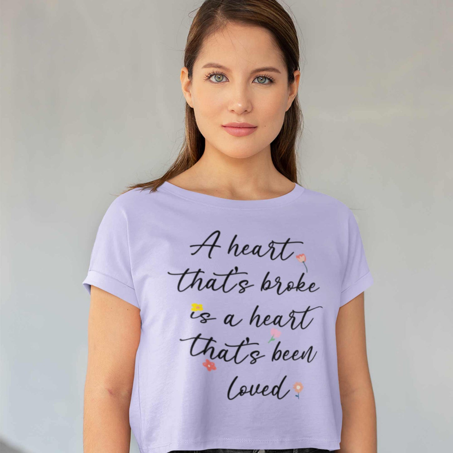 ed sheeran a heart that's broke - supermarket flowers crop top music band buy online india the banyan tee tbt men women girls boys unisex Sky Blue