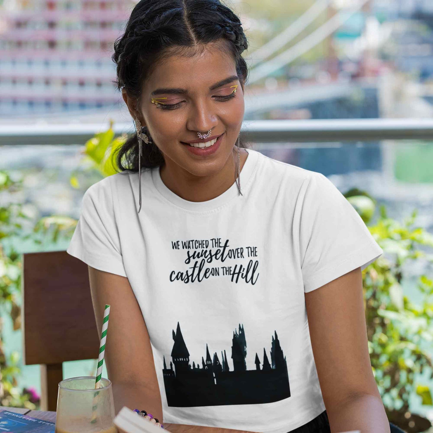 ed sheeran castle on the hill crop top music band buy online india the banyan tee tbt men women girls boys unisex Sky Blue