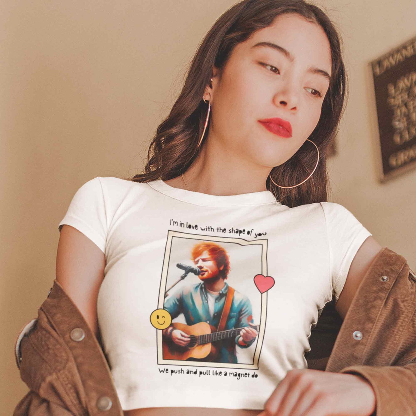 ed sheeran shape of you crop top music band buy online india the banyan tee tbt men women girls boys unisex black