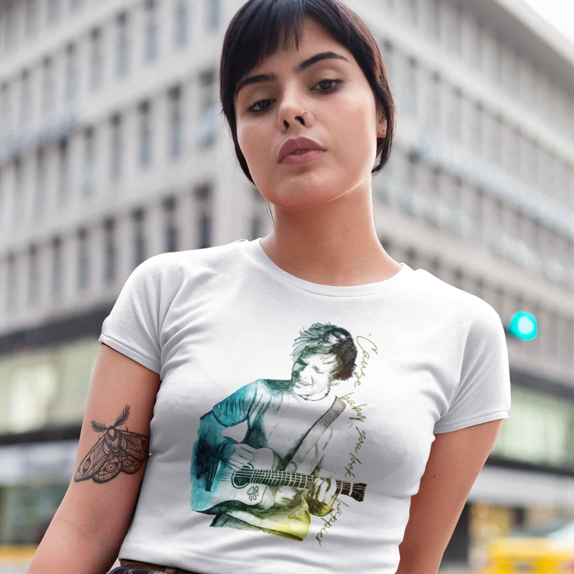 ed sheeran happier crop top music band buy online india the banyan tee tbt men women girls boys unisex white