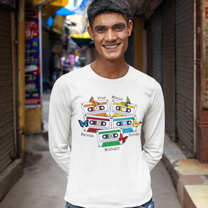 ed sheeran ed's math full sleeves long sleeves music band buy online india the banyan tee tbt men women girls boys unisex white