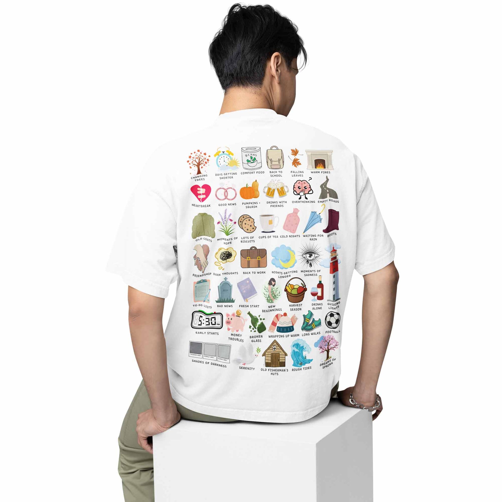 ed sheeran ed sheeran oversized t shirt - autumn variations music t-shirt white buy online india the banyan tee tbt men women girls boys unisex