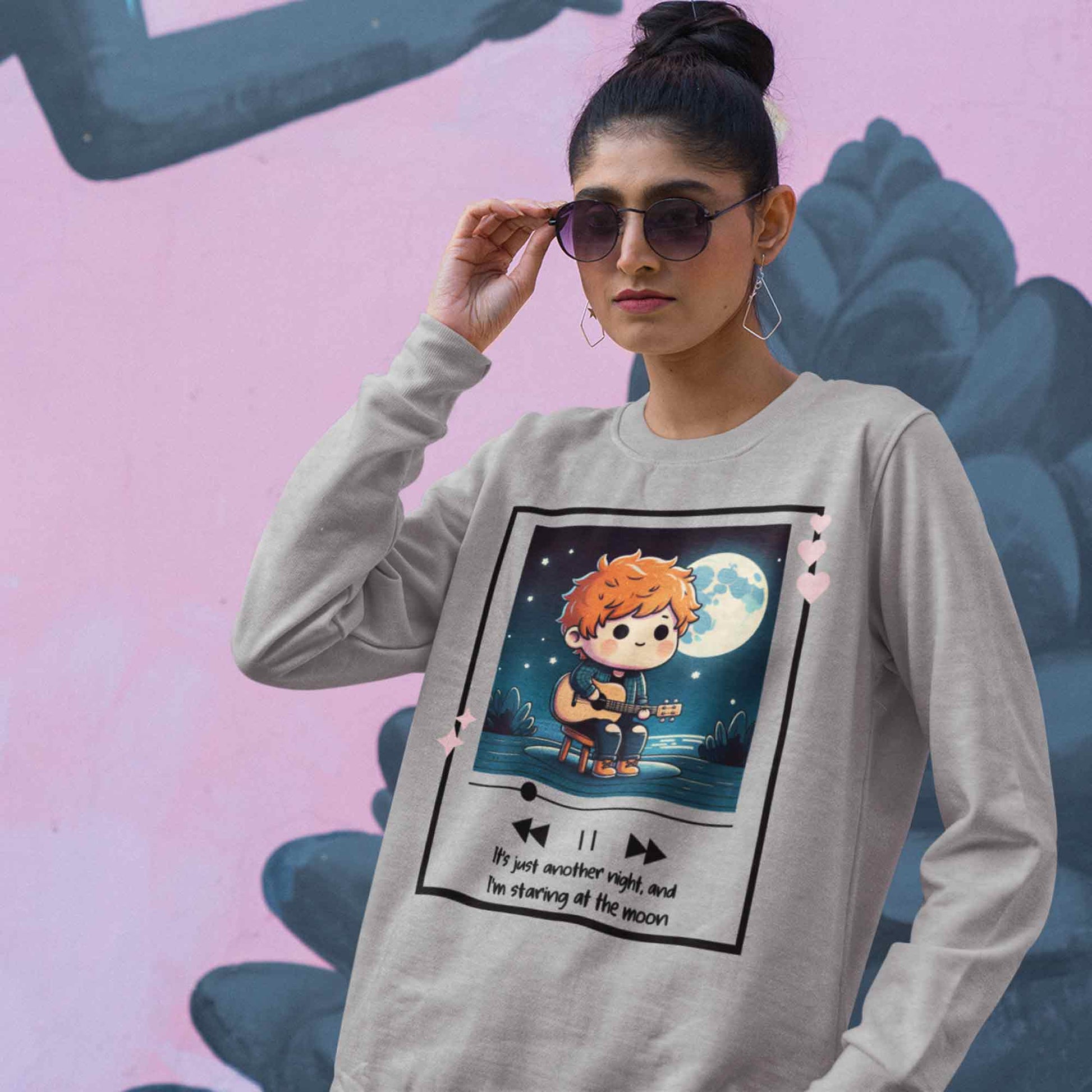 ed sheeran all of our stars sweatshirt upper winterwear music band buy online india the banyan tee tbt men women girls boys unisex gray