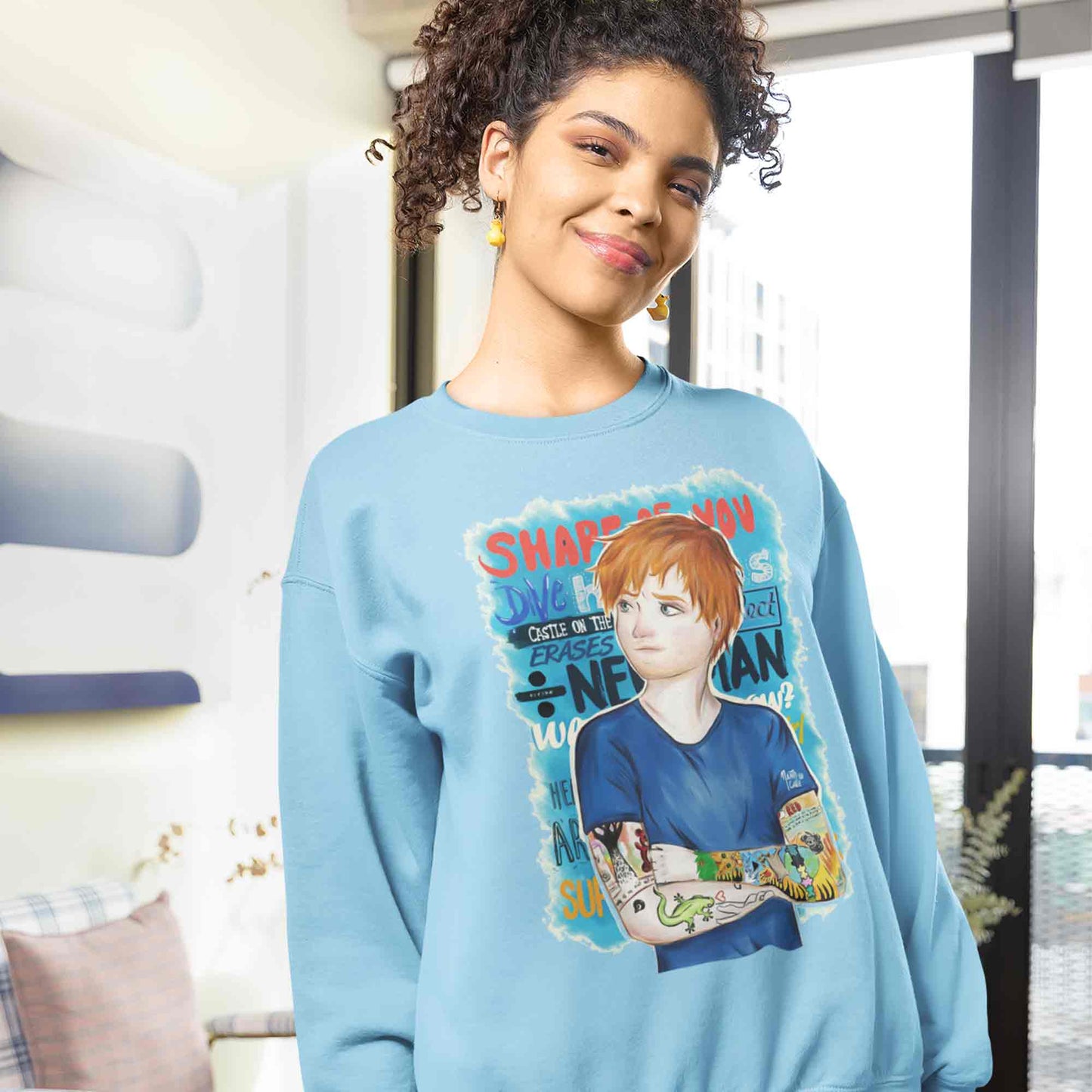 ed sheeran teddy sweatshirt upper winterwear music band buy online india the banyan tee tbt men women girls boys unisex baby blue